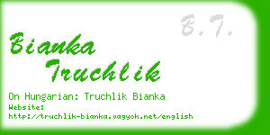bianka truchlik business card